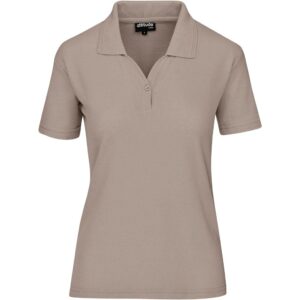 Altitude Basic Pique Golf Shirt - Ladies - stone