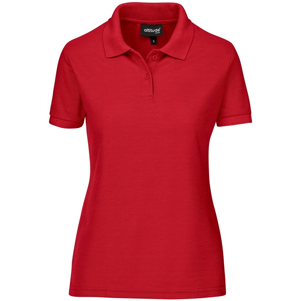 Altitude Everyday Golf Shirt - Ladies - red