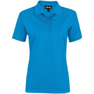 Altitude Exhibit Golf Shirt - Ladies - aqua