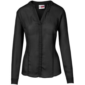 US Basic Ladies Long Sleeve Ava Blouse - black (BAS-11210)