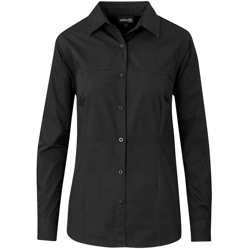 Altitude Long Sleeve Empire Shirt - Ladies - black