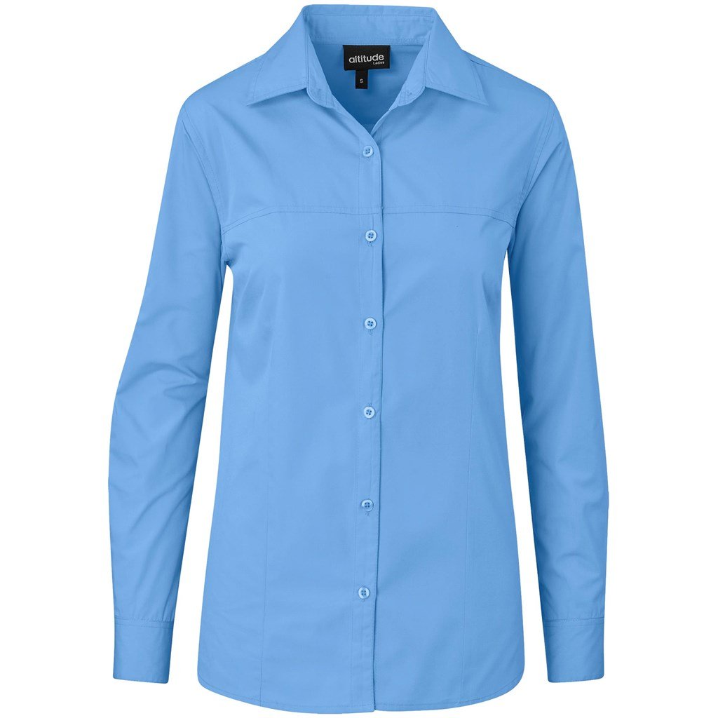 Altitude Long Sleeve Empire Shirt - Ladies - sky blue