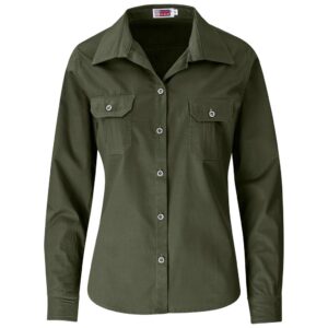 US Basic Long Sleeve Wildstone Shirt - Ladies - military green (BAS-7763)