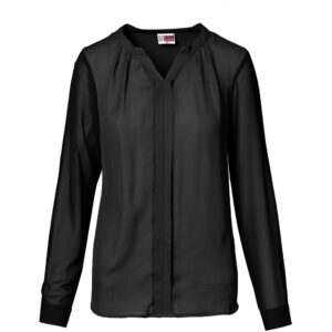 US Basic Ladies Long Sleeve Zenobia Blouse - black (BAS-11208)