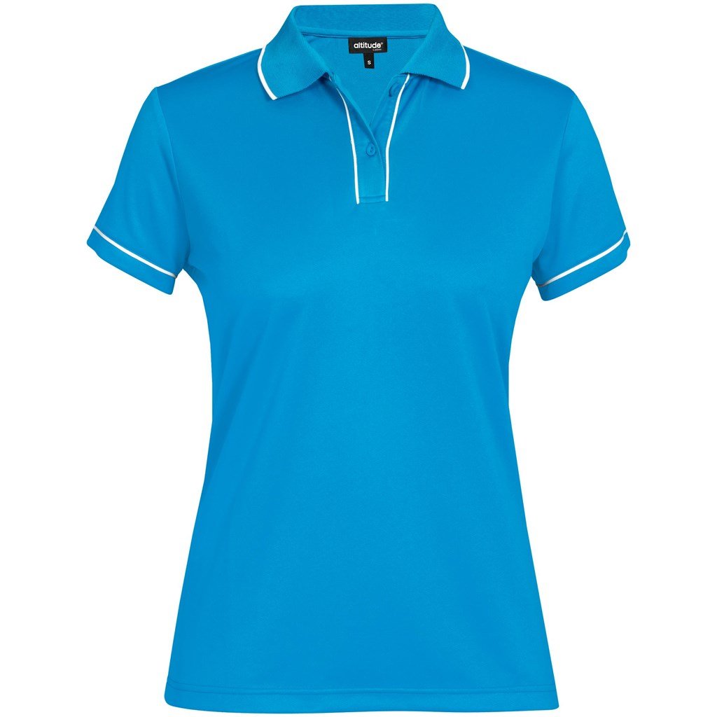 Altitude Osaka Golf Shirt - Ladies - cyan