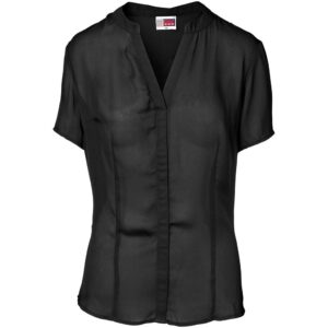 US Basic Ladies Short Sleeve Ava Blouse - black (BAS-11209)