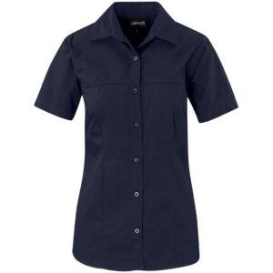Altitude Short Sleeve Empire Shirt - Ladies - navy