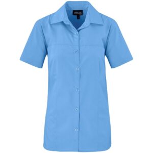 Altitude Short Sleeve Empire Shirt - Ladies - sky blue