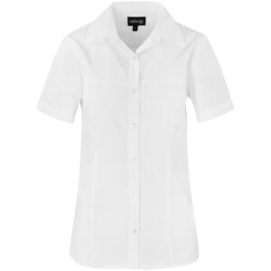 Altitude Short Sleeve Empire Shirt - Ladies - white