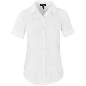 Altitude Short Sleeve Nottingham Shirt - Ladies - white
