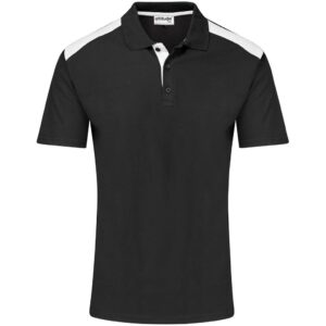 Altitude Apex Golf Shirt - Mens - black/white