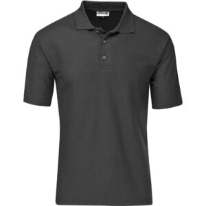 Altitude Basic Pique Golf Shirt - Mens - charcoal