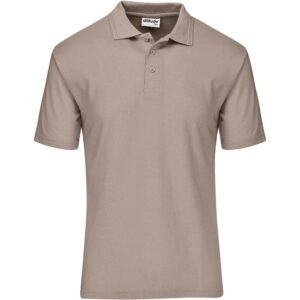Altitude Basic Pique Golf Shirt - Mens - stone