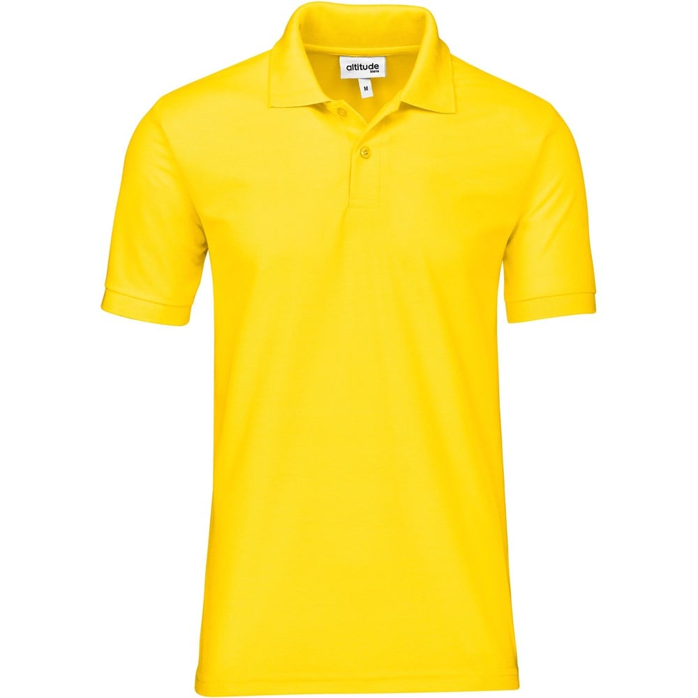 Altitude Everyday Golf Shirt - Mens - yellow