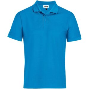 Altitude Exhibit Golf Shirt - Mens - aqua