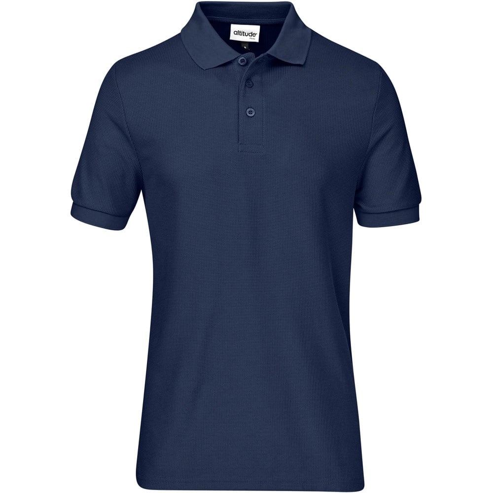 Altitude Exhibit Golf Shirt - Mens - navy