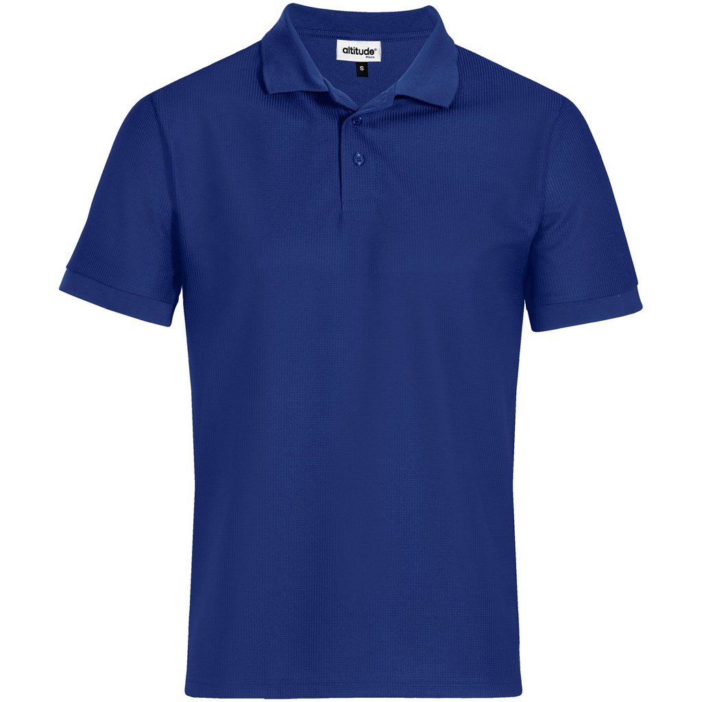 Altitude Exhibit Golf Shirt - Mens - royal blue