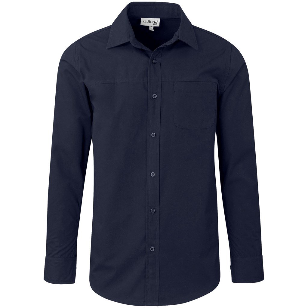 Altitude Long Sleeve Empire Shirt - Mens - navy