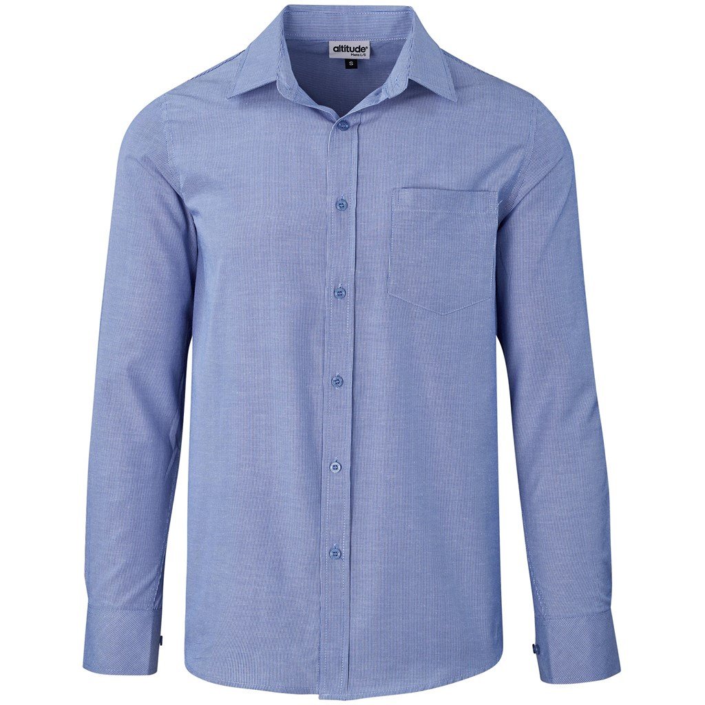 Altitude Long Sleeve Northampton Shirt - Mens - royal blue