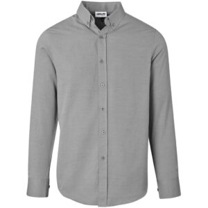 Altitude Long Sleeve Nottingham Shirt - Mens - grey