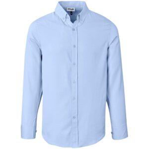 Altitude Long Sleeve Nottingham Shirt - Mens - sky blue