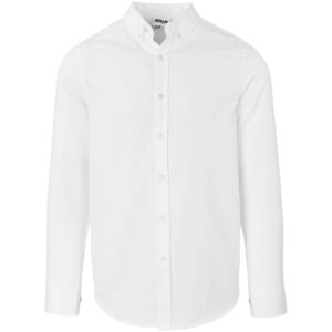 Altitude Long Sleeve Nottingham Shirt - Mens - white