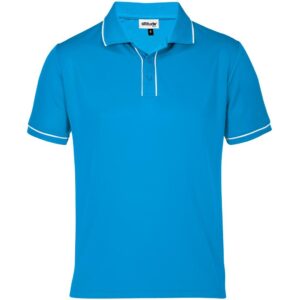 Altitude Osaka Golf Shirt - Mens - cyan