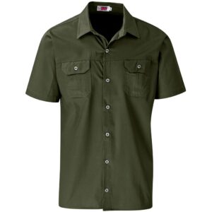 US Basic Short Sleeve Wildstone Shirt - Mens - military green (BAS-7760)