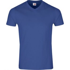 US Basic Super Club 165 V-Neck T-Shirt - Mens - royal blue (BAS-9000)