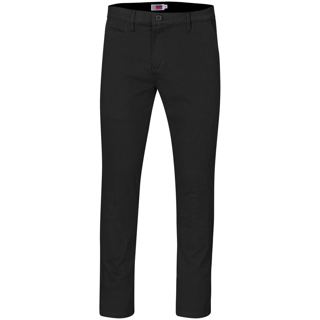 US Basic Superb Stretch Chino Pants - Mens - black (BAS-11214)