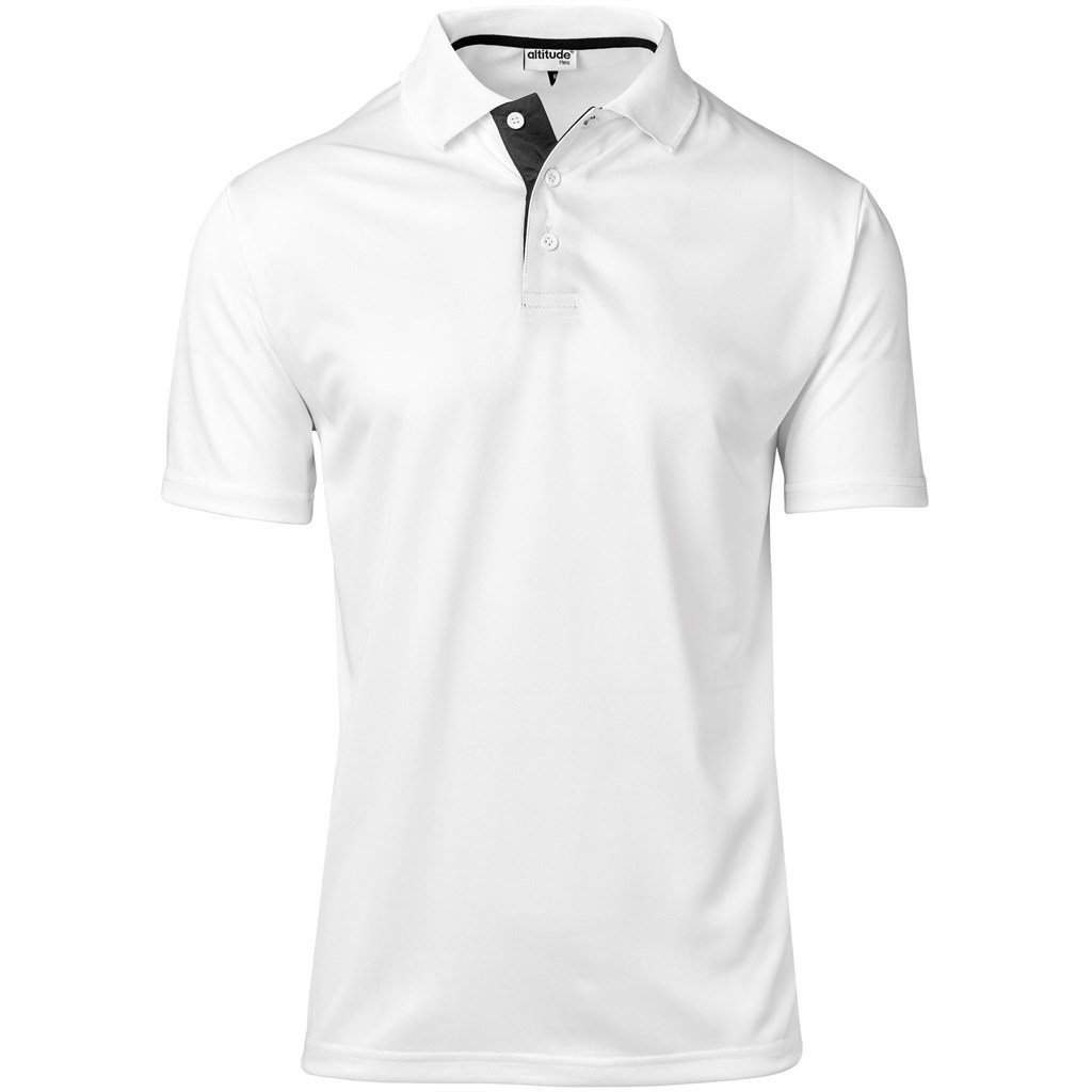 Altitude Tournament Golf Shirt - Mens - white