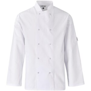 Altitude Unisex Long Sleeve Zest Chef Jacket - white