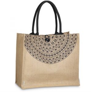 Okiyo Kashira Jute Tote (Bag-4690)