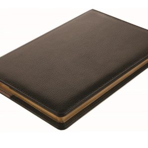 Bettoni A5 Valenti Notebook - leather, black (NBK-3010)