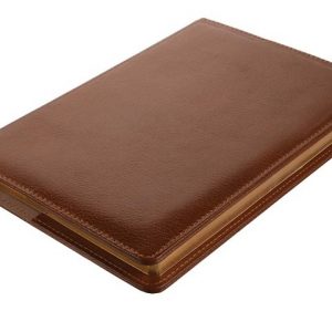 Bettoni A5 Valenti Notebook - leather, cognac (NBK-3010)
