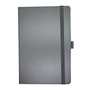 A5 Carbon Notebook - silver (NBK-3008)
