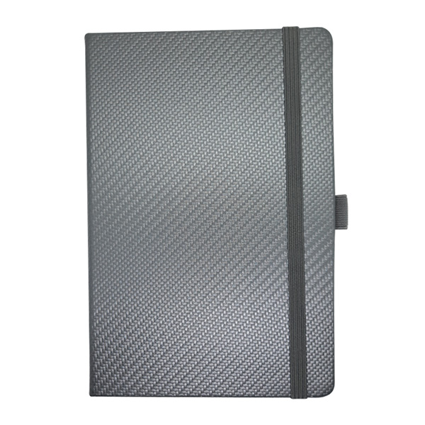 A5 Carbon Notebook - silver (NBK-3008)