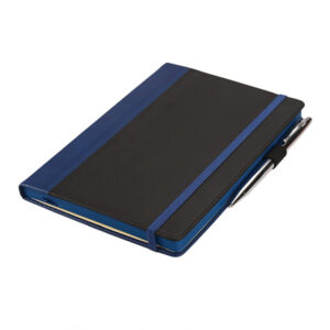 A5 Newport Journal - blue/black (J-2113/BLU)
