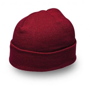 Cuffed Knitted Beanie - burgundy (B001)