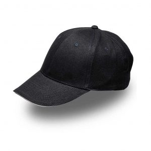 Sandwich Brushed Cotton Cap - black/white (V6001)