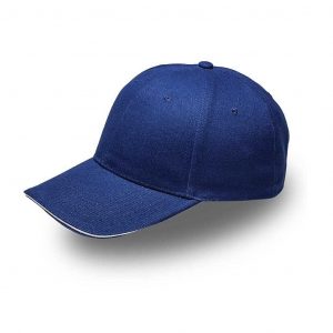 Sandwich Brushed Cotton Cap - royal blue/white (V6001)