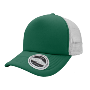 Uflex Curved Peak Trucker Cap - green/white (U15502)