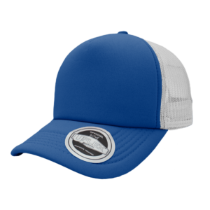 Uflex Curved Peak Trucker Cap - royal blue/white (U15502)