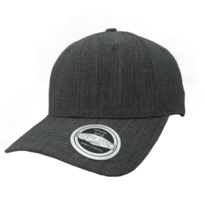 Uflex 6 Panel Curved Peak Snapback - charcoal melange (U15608)