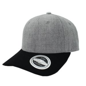 Uflex 6 Panel Curved Peak Snapback - grey/black (U15608)