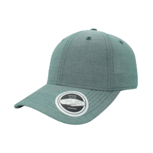 Uflex 100% Cotton Chambray 6 Panel Baseball Cap - green (U20609)