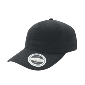 Uflex Waxed Cotton Canvas 6 Panel Adjustable Cap - charcoal (U15614)