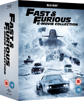 Fast and Furious 1-8 Movie Collection (Blu Ray)