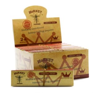 Hornet Hemp unbleached rolling paper King size and tips (HRP024)