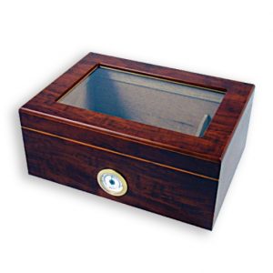 Cigar Humidor - Brown Glass Top (HUM047)
